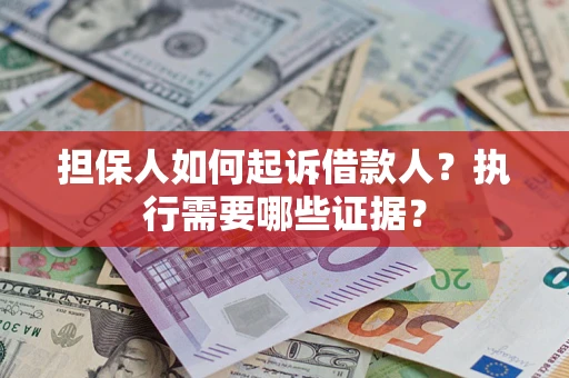 武汉担保人如何起诉借款人？执行需要哪些证据？