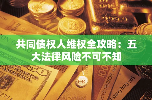 武汉共同债权人维权全攻略：五大法律风险不可不知