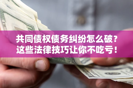 武汉共同债权债务纠纷怎么破？这些法律技巧让你不吃亏！