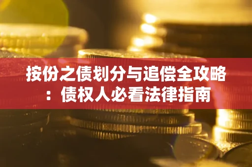 武汉按份之债划分与追偿全攻略：债权人必看法律指南