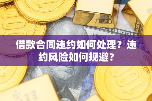 武汉借款合同违约如何处理？违约风险如何规避？