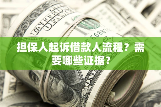 武汉担保人起诉借款人流程?需要哪些证据? 武汉担保人起诉借款人流程?需要哪些证据?