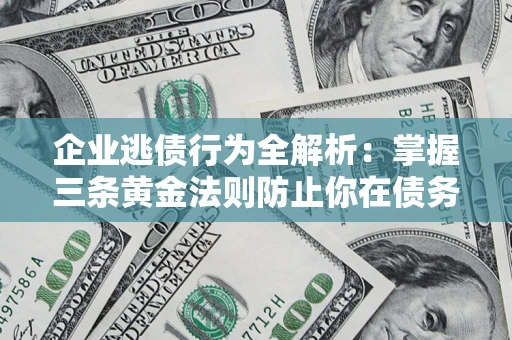 武汉企业逃债行为全解析：掌握三条黄金法则防止你在债务乱局中“踩雷”