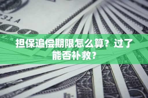 武汉担保追偿期限怎么算？过了能否补救？