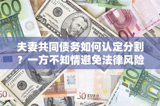 武汉夫妻共同债务如何认定分割？一方不知情避免法律风险必看！